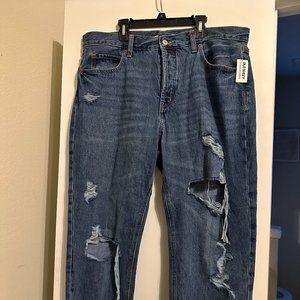 Old Navy Size 14 High-Waisted Slouchy Straight Jean (NWT)
